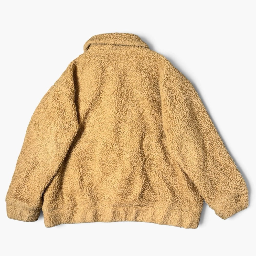 I.AM.GIA Pixie Teddy Sherpa Oversized Slouchy Coat Jacket Size Small Tan Brown - Picture 4 of 10